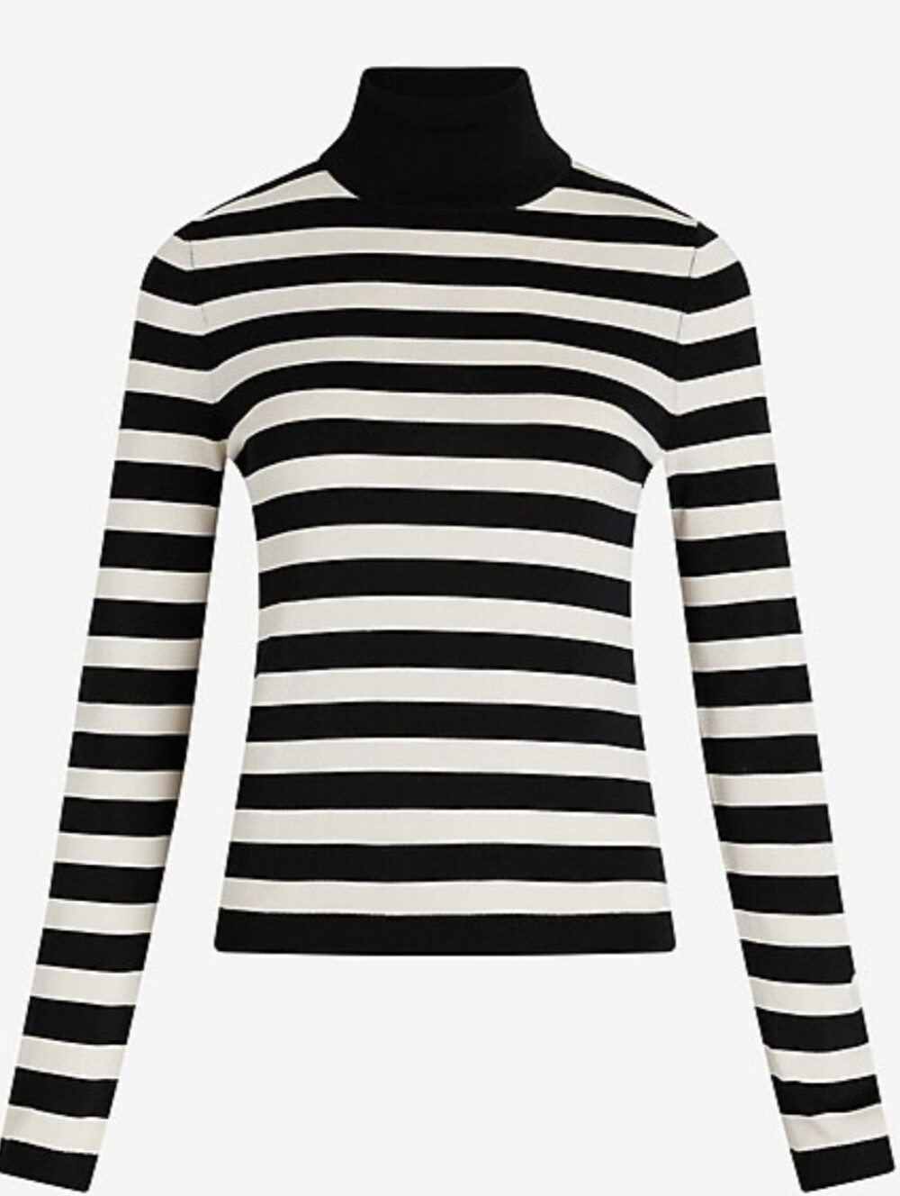 Express Women's Silky Soft Fitted Striped Turtleneck Sweater. Small. NWOT.